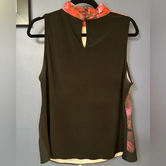 Vibrant Floral Sleeveless Tank Top - Picture 2 of 5